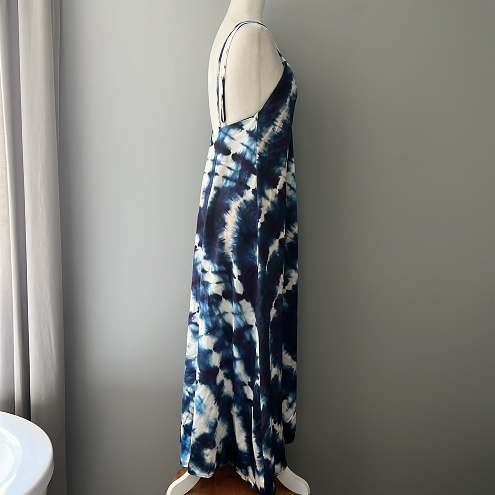 NWT ZARA Tie Dyed Flowy Slip Maxi Dress - Picture 13 of 15
